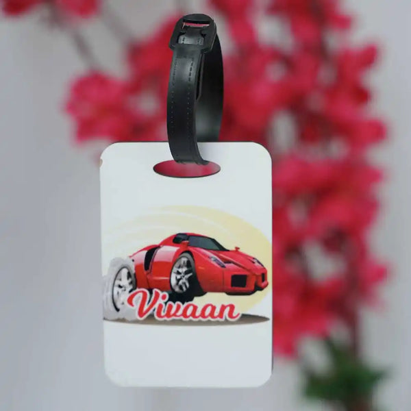 Personalized Car Printed Luggage Tag for Kids